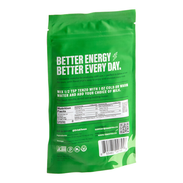 Tenzo Premium Matcha Green Tea Powder 100g (3.5 oz.) - 48/Case