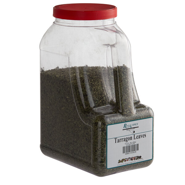A white container of Regal Tarragon Leaves.