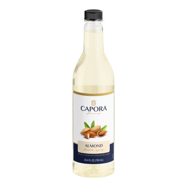 Capora Almond Flavoring Syrup 750 mL - 6/Case
