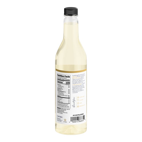 Capora Almond Flavoring Syrup 750 mL - 6/Case