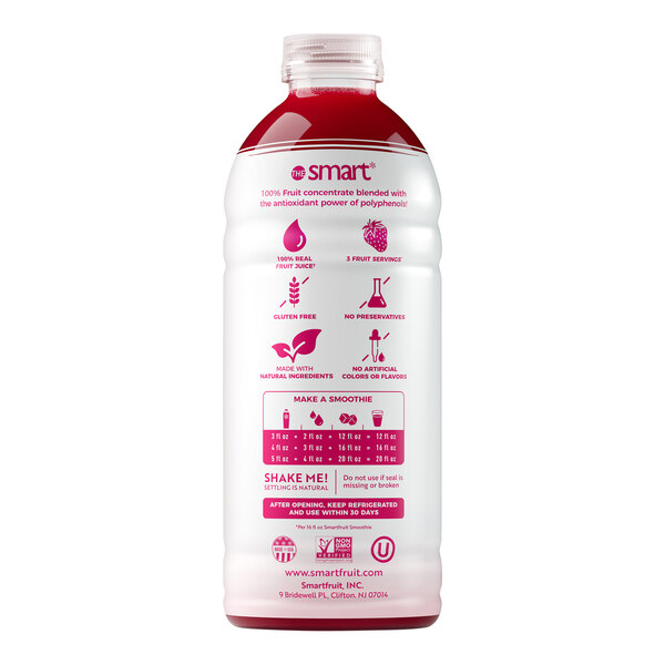 Smartfruit Lemon Blush Puree Beverage Mix 48 fl. oz. - 6/Case