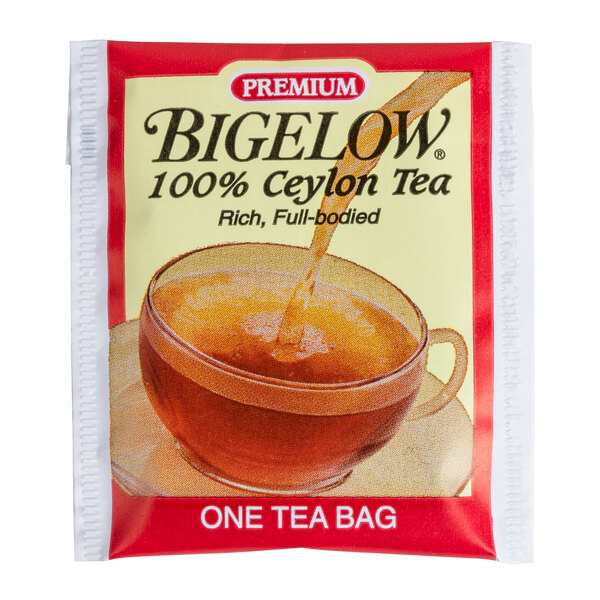 A Bigelow Ceylon tea bag.