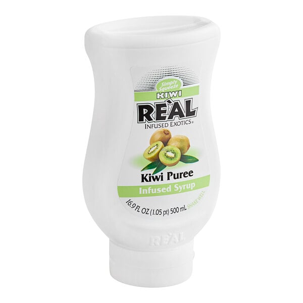 Real Kiwi Puree Infused Syrup 16.9 fl. oz. - 6/Case