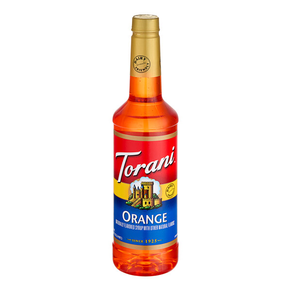 Torani Orange Flavoring Syrup 750 mL Plastic Bottle - 4/Case