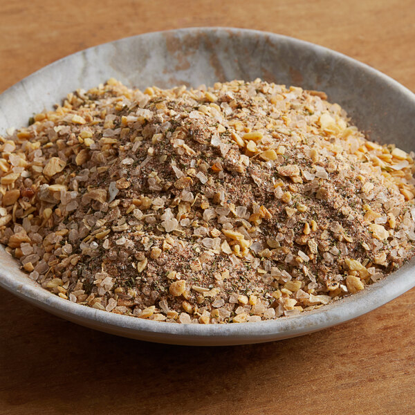 A bowl of Regal Honey Sweet Herb Blend seasoning.