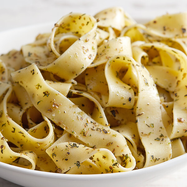 A bowl of pasta with Regal Pasta Herb Blend.