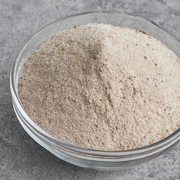 A bowl of brown powder.