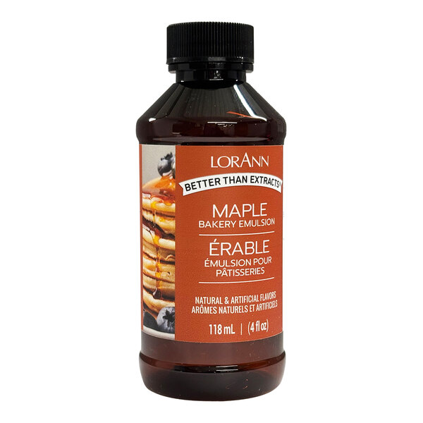 LorAnn Oils 4 fl. oz. Maple Bakery Emulsion - 6/Case