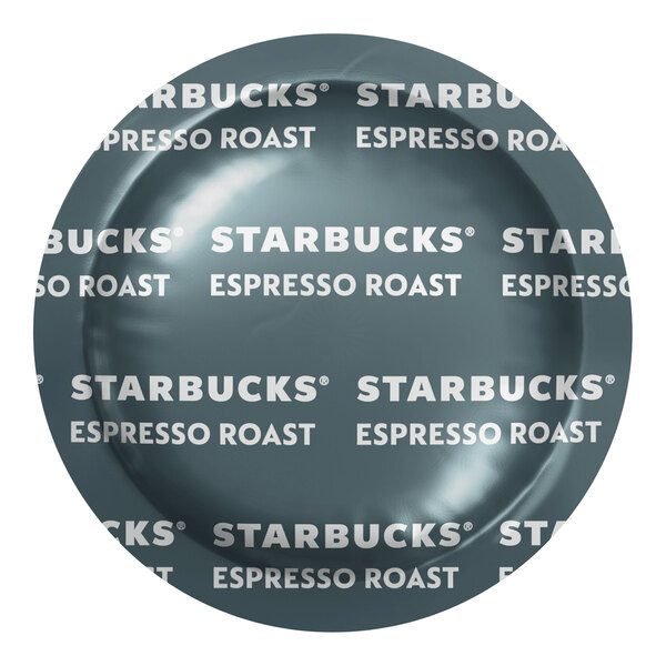 A package of 50 Nespresso Professional Starbucks Espresso Roast coffee capsules on a counter.