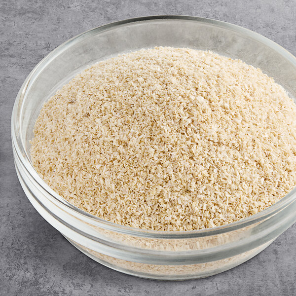 A bowl of minced onion powder.