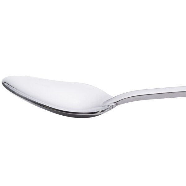 A Oneida Cityscape by 1880 Hospitality stainless steel spoon with a silver handle.