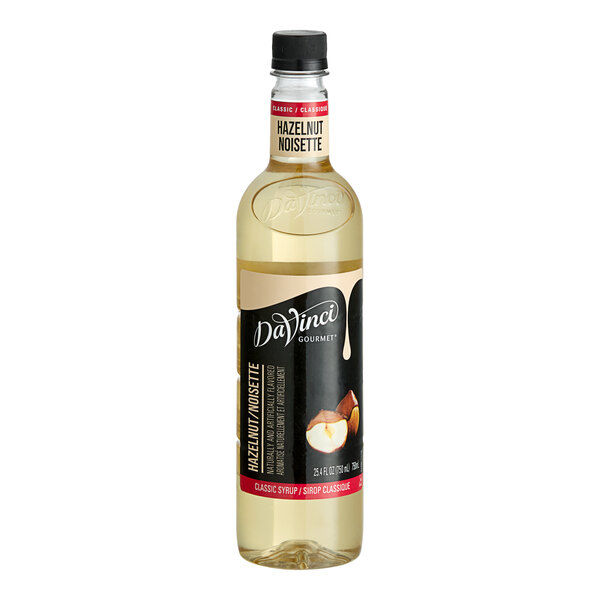 DaVinci Gourmet Classic Hazelnut Flavoring Syrup 750 mL - 4/Case