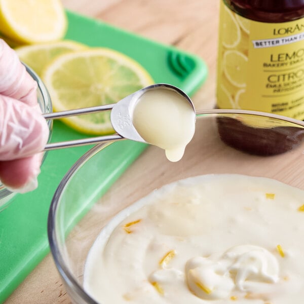 LorAnn Oils 4 fl. oz. All-Natural Lemon Bakery Emulsion - 6/Case