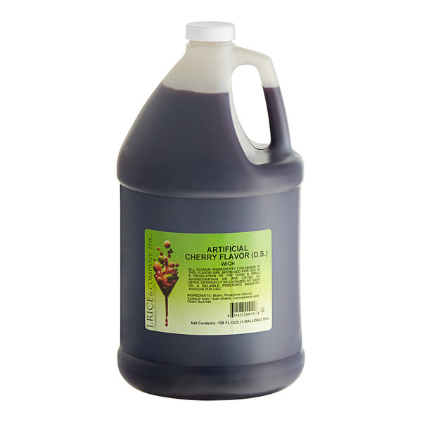 A white jug of I. Rice cherry flavor liquid.