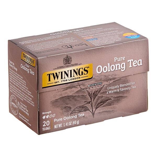 A case of 120 Twinings Pure Oolong Tea Bags.