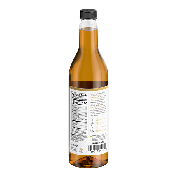 Capora Pumpkin Spice Flavoring Syrup 750 mL - 6/Case