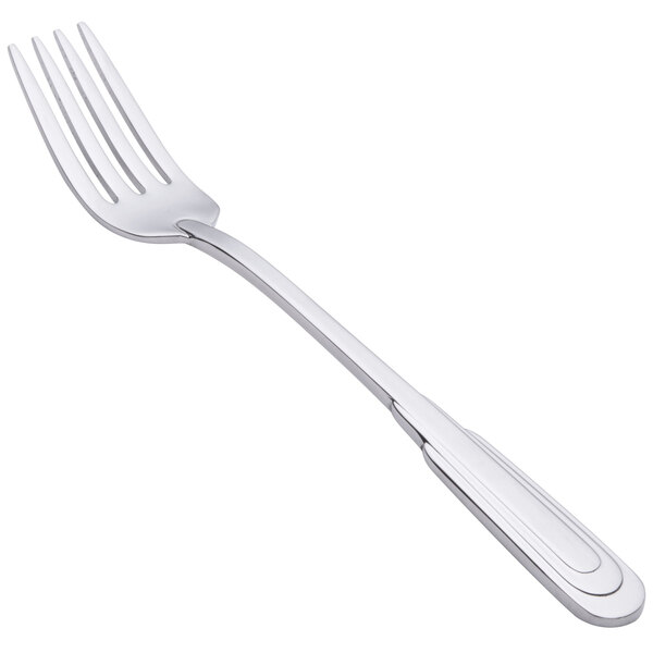 A Oneida Cityscape stainless steel salad/pastry fork with a silver handle.