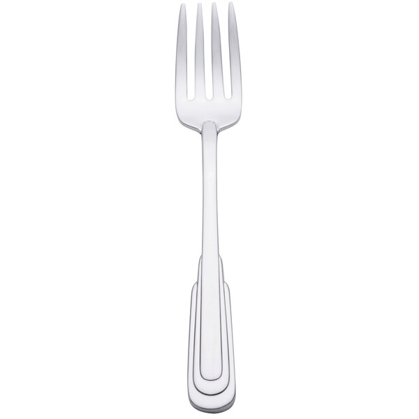 A Oneida Cityscape stainless steel salad/pastry fork with a silver handle.