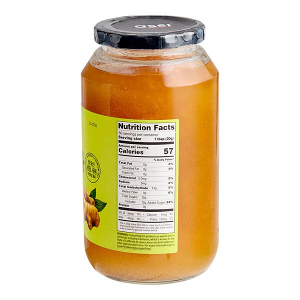 A jar of Assi Korean Citron Tea with Honey with a label.