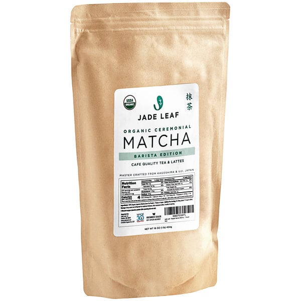 A case of 6 bags of Jade Leaf organic matcha tea powder.