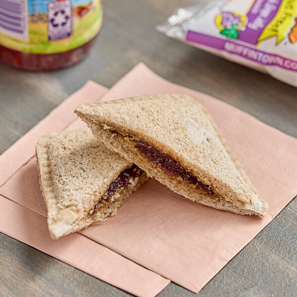 SunWise Individually Wrapped SunButter and Grape Crustless Sandwich 2.8 oz. - 96/Case