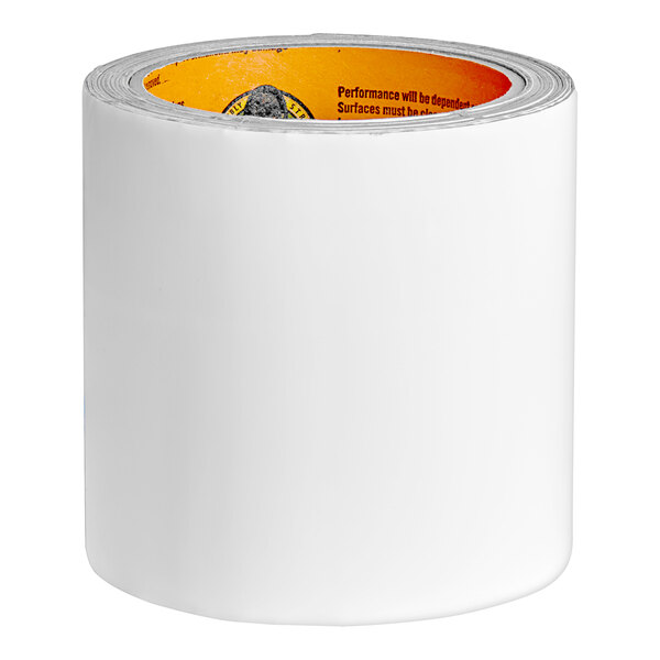 A roll of Gorilla white tape with a yellow label.