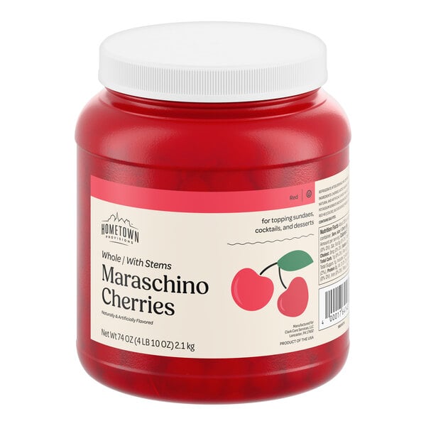 Hometown Provisions Maraschino Cherries with Stems 74 oz.
