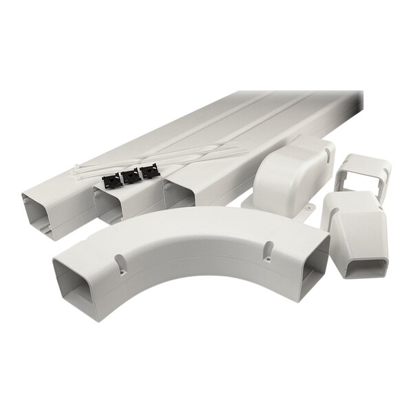 DiversiTech 230-IKC4 Natural SpeediChannel 4" Line Set Cover Installation Kit with 3 Channels