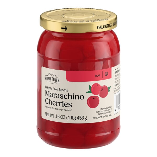 Hometown Provisions Maraschino Cherries without Stems 16 oz.