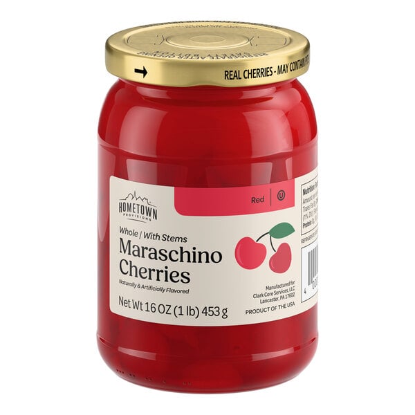 Hometown Provisions Maraschino Cherries with Stems 16 oz.