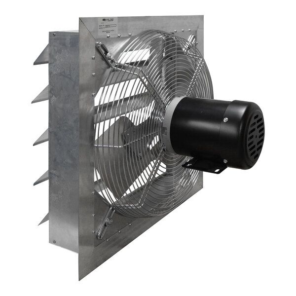 A metal Canarm shutter-mounted exhaust fan.