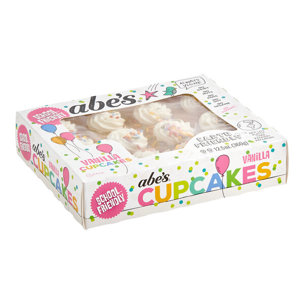 Abe's Vegan Vanilla Mini Cupcake 12-Count 12.5 oz. - 12/Case