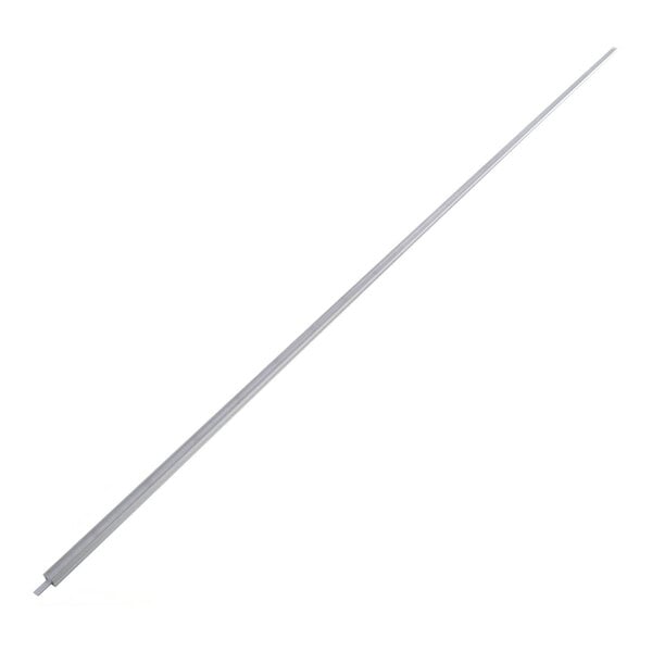 A long, slim, silver-colored rod with a narrow profile, photographed against a white background.