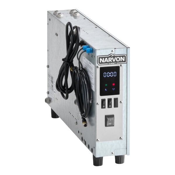An automatic fill unit for a Narvon Summit Double 3.2 gallon granita slushy or frozen beverage machine.