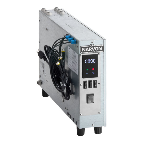 An automatic fill unit for a Narvon Summit Triple 3.2 gallon granita slushy or frozen beverage machine.