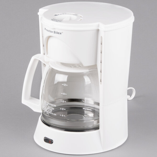 Proctor Silex 48521RY White 12 Cup Coffee Maker