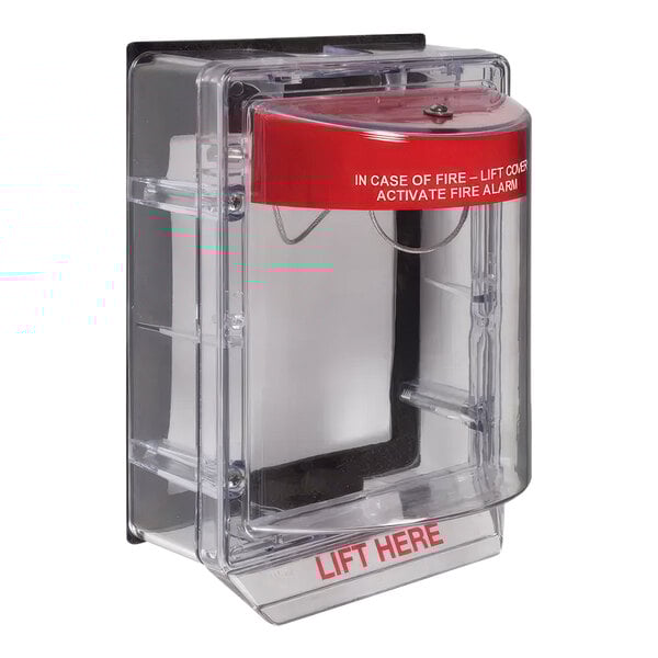 Safety Technology International Stopper II Weather Stopper Indoor / Outdoor Surface-Mount Fire Pull Station Cover STI-3150