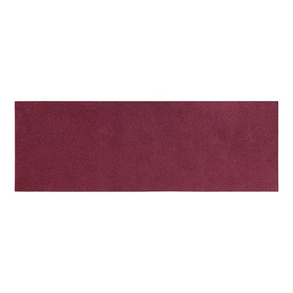 A rectangular red rectangular object with a white background.