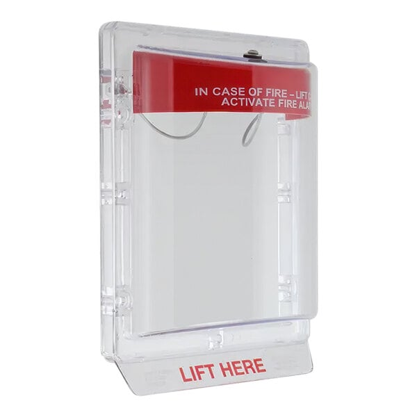 Safety Technology International Stopper II Indoor Flush-Mount Fire Pull Station Cover STI-1200