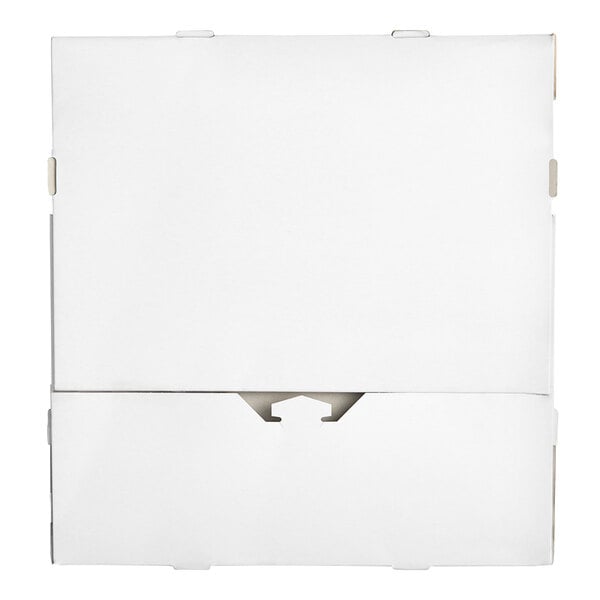 A white Baker's Lane heavy weight cardboard bakery box with a lid.