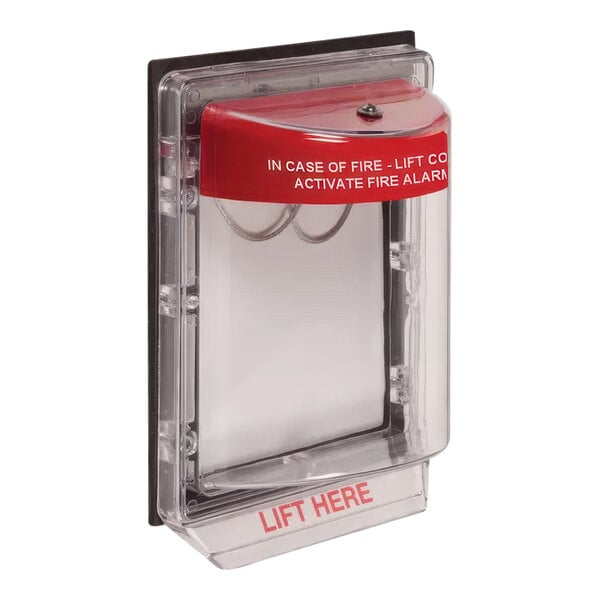 Safety Technology International Stopper II Weather Stopper Indoor / Outdoor Flush-Mount Fire Pull Station Cover STI-1250