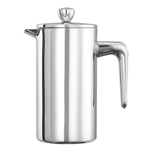 Service Ideas 27 oz. Polished Stainless Steel Double Wall French Press PDWSA800PS