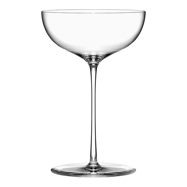 A clear Stolzle Kyoto wine glass with a long stem.