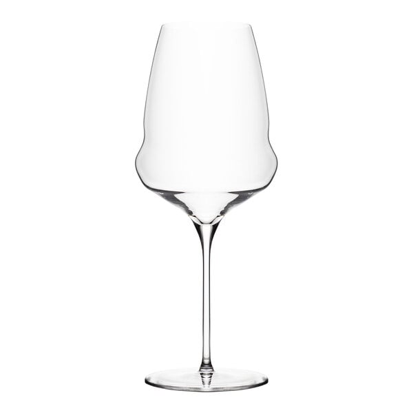 A clear Stolzle Bordeaux wine glass with a stem.