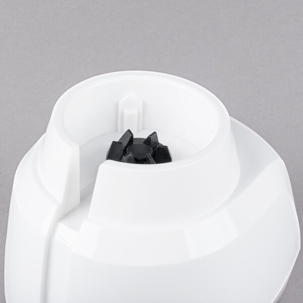 A white Proctor Silex blender with black accents.