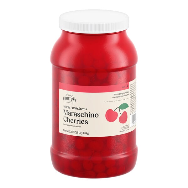 Hometown Provisions Maraschino Cherries with Stems 1 Gallon