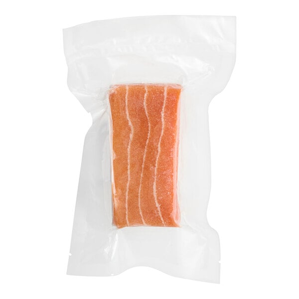 A piece of Plant Based Foods Vegan Salmon Sashimi in a plastic bag.