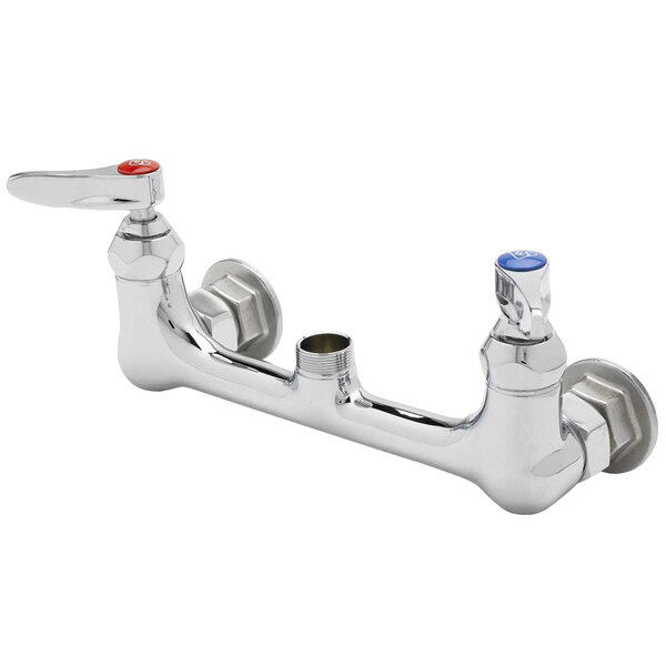 T&S B0131LNCRSC Wall Mount Faucet Base with 8" Adjustable Centers
