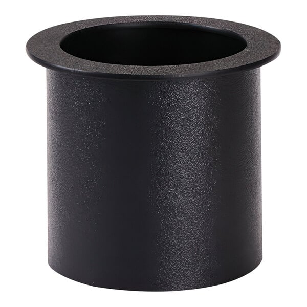 A black polystyrene cylinder with a top hat.