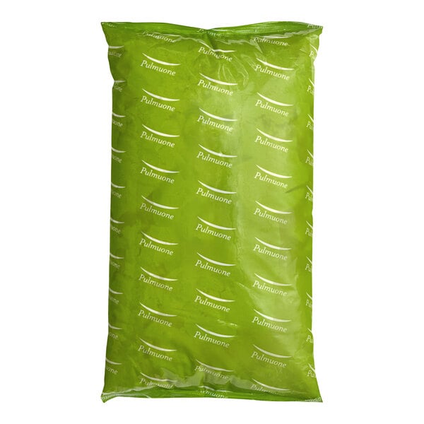 A green plastic bag with white text that says "Pulmuone Silken Tofu"